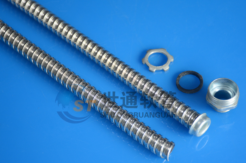 不鏽鋼穿（chuān）線軟管（guǎn）,雙扣型金屬軟管,電線電（diàn）路護線管,304不鏽鋼波紋（wén）管 
